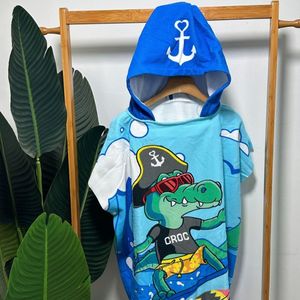Fábrica al por mayor nuevos modelos de impresión orgánica niños poncho con capucha, toalla de playa de diseño animal de microfibra para niños <span class=keywords><strong>Gif</strong></span> - Product Image 5