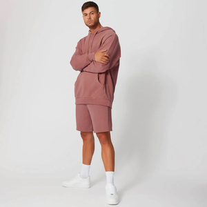 Sweat à capuche personnalisé pour homme, hiver 2025, avec logo, épaules tombantes, en coton épais 100% délavé à l'acide, service OEM - Product Image 2