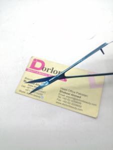 Ciseaux à ressort en plasma bleu violet en acier inoxydable, lame droite, ciseaux pour cils et sourcils, marque privée, ciseaux cosmétiques de beauté - Product Image 4