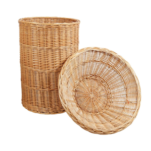 ตะกร้าหวายธรรมชาติ ตะกร้าโชว์สินค้าพร้อมช่องใส่ของ ใส่ขนมปัง ผลไม้ เหมาะสำหรับร้านค้าปลีก ร้านขายของชำ จากเวียดนาม - Product Image 6