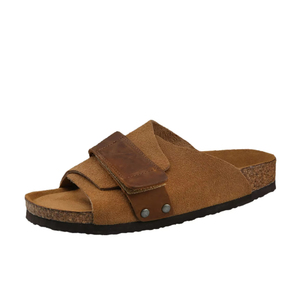 Sandali in Sughero Stile Birkenstock Certificati CE REACH, Mules in Pelle Bovina OEM 1:1, Ciabatte Ergonomiche con Supporto per l'Arco Plantare - Product Image 3