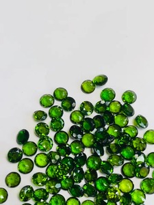 Superb Lustre Natural Chrome Diopside Piedra preciosa suelta Hermosa piedra de corte redonda de buena calidad y buen color gree a precio barato - Product Image 4
