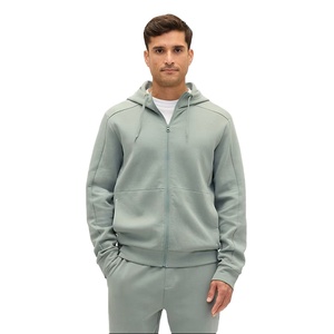 Mode hommes fermeture éclair à capuche classique à manches longues conception chaud polaire à manches longues à capuche Logo personnalisé en vrac vêtements en gros - Product Image 1