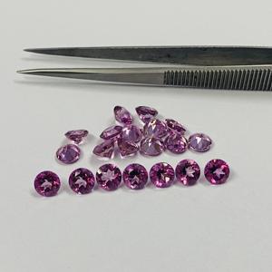 Calidad súper fina grado AAA calibrado 8mm Topacio Rosa corte brillante redondo hecho a mano piedras preciosas sueltas naturales semipreciosas India - Product Image 3