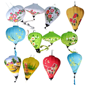 Linternas Hoian para la decoración de eventos Linternas de seda El mejor precio de Vietnam Linternas de bambú ecológicas para exteriores Desde 99 Gold Data - Product Image 1