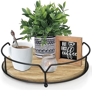 Produit exclusif Plateau de service de nourriture élégant métallique avec plateau décoratif de table à manger fini de haute qualité Fêtes de mariage - Product Image 5
