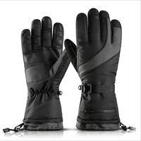 Gants de ski chauffants imperméables pour hommes, de haute qualité, robustes, à poignée antidérapante, pour les sports d'automne/d'hiver, snowboard, cyclisme, compatibles avec les écrans tactiles
