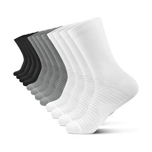 Chaussettes de sport à double couche, système de prévention des ampoules, coton, élasthanne, nylon pour réduire la friction lors de la course longue distance - Product Image 4