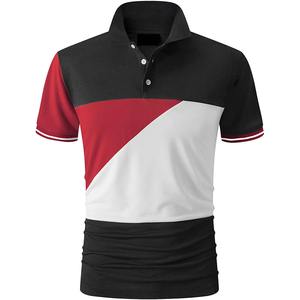 2024 Men's Summer Casual Plus Size Clothing Good Quality Brand for Polo Shirt Short Sleeves Button Collar Printed Jersey Knitted - Product Image 1