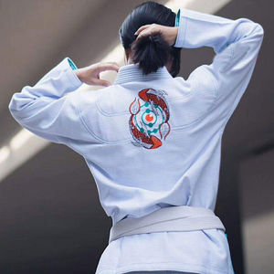 2025 nuevo fabricante OEM al por mayor traje BJJ | Uniformes BJJ bordados de Karate para artes marciales - Product Image 3