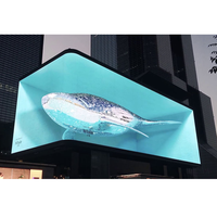 Écran LED extérieur étanche à service frontal, entretien facile, armoire modulaire, mur d'écrans LED, façade commerciale