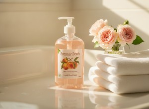 Jabón en Gel de Durazno Blanco Magnolia Eco Summer Peach 500ml - Fórmula Natural para Mujeres, Cuidado Suave para Manos, para Todo Tipo de Piel - Product Image 3