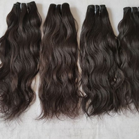 Extensions de cheveux naturels non traités, bouclés, Remy vierges, noirs, pour femmes, marque SV3, double trame, extensions indiennes du Tamil Nadu