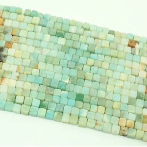 Perles de bijoux en opale en forme de cube 3D naturel lisse et fantaisie de 8mm cristaux mélangés pour la fabrication de bijoux en verre de guérison - Product Image 1