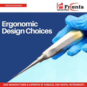 Élévateurs d'extraction dentaire droits 2 mm, 3 mm, 4 mm, pointe radiculaire et gouge, en acier inoxydable autoclavable - Product Image 5
