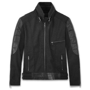 Veste en cuir de mouton de motard de style nouveau avec fermeture éclair personnalisée, prix de gros, fermeture éclair imperméable, vestes en cuir - Product Image 1