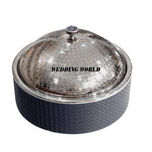 Réchauffeur de nourriture en acier inoxydable Casserole décorative pour buffet de mariage et d'événements Vente à chaud d'ustensiles de cuisine Pot en métal fantaisie de table - Product Image 2