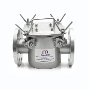 Separador Magnético con Brida N35 para Líneas de Resina Epoxi Poliéster |   Trampa Magnética de Acero Inoxidable de Alta Intensidad, Marca Magneteksan - Product Image 1