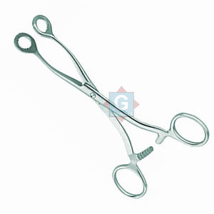 COLLIN Pince à langue de 160 mm avec mâchoires en caoutchouc, instruments dentaires en acier inoxydable, manuel - Product Image 3