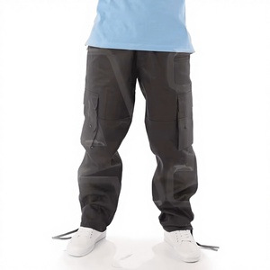 กางเกงวอร์มขากว้างสำหรับผู้ชายกางเกงทรงหลวมเอวสูง320ก. สไตล์อเมริกันแบบยุโรป - Product Image 1