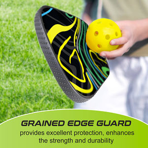 Pagaies de Pickleball thermoformées GREEN Graphite T700 Grained Edge Guard - Product Image 4