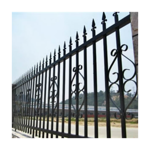 Clôtures en fer forgé de rambarde en acier de <span class=keywords><strong>zinc</strong></span> enduit de jardin de luxe léger à bas <span class=keywords><strong>prix</strong></span> - Product Image 1