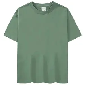TシャツドロップショルダーTシャツ一括卸売高品質メンズTシャツカスタムロゴ印刷プレーン