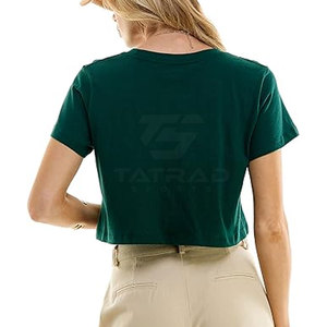 เสื้อยืดเอวลอยสำหรับผู้หญิงทนทานเสื้อครอปแฟชั่นสำหรับกลางแจ้ง - Product Image 5
