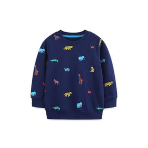 Sudaderas para Niños con Logotipo Personalizado, 100% Algodón, Nueva Felpa, Estampado Sólido, Ropa para Bebés y Niños, Teñido Liso, Invierno - Product Image 1