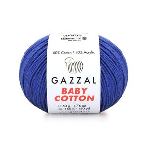 เส้นด้ายผสม gazzal 50g 3421ผ้าฝ้ายสำหรับเด็ก - Product Image 1