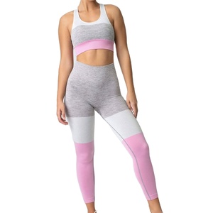 Top qualité personnalisé Offres Spéciales Yoga ensembles Fitness pour femmes Gym Fitness deux pièces ensemble pour femmes entraînement femmes Yoga avec Leggings - Product Image 4