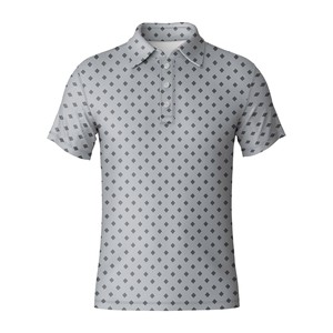Camiseta de Golf para Hombre, Antiarrugas, Jersey Sólido de Poliéster y Spandex, Absorbe la Humedad, Logotipo Personalizado, OEM Vietnam - Product Image 1