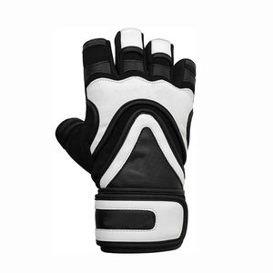 Guantes de levantamiento de pesas cómodos y ligeros transpirables de cuero Unisex con soporte de muñeca para ejercicio de gimnasio - Product Image 2