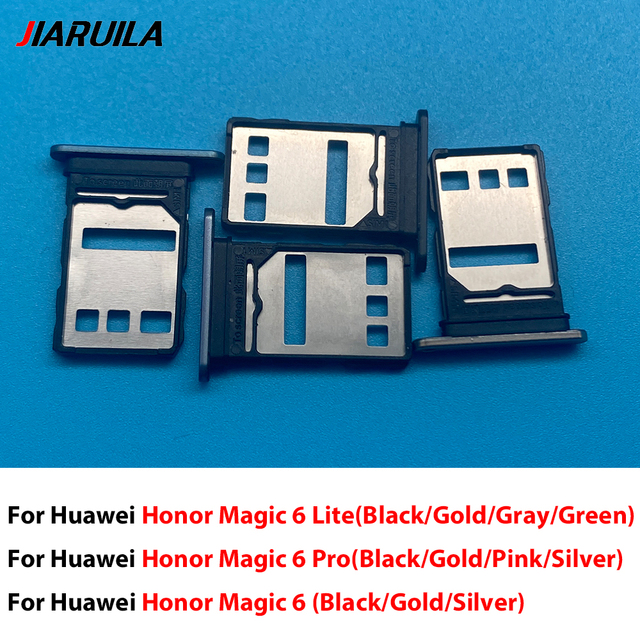 Mobile Dual Sim Card Tray Adapter for Huawei Honor Magic 6 Lite Pro SIM Card Slot Tray Holder Plate Phone Parts