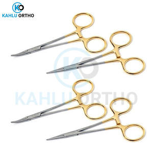 Kahlu คีมหนีบล็อคกระดูกและข้อแบบ5.5ตรงโค้งสำหรับจับยุงที่จับสแตนเลสแบบแมนนวล - Product Image 2