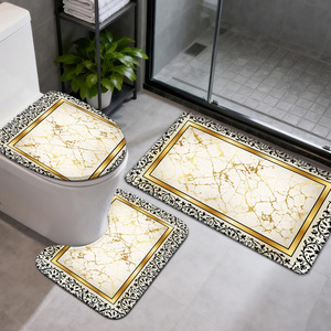 Custom Printed Bath <b>Mat</b> <b>Bathroom</b> Rug <b>Set</b> for <b>Bathroom</b> Non-Slip Shower Curtain Bath <b>Mat</b> - Product Image 4
