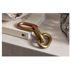 Escultura de metal de cadena de lujo para decoración de mesa de oficina al por mayor y proveedores - Product Image 4
