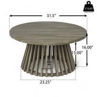 Table basse contemporaine de style farmhouse, réglable en hauteur, portable, en aluminium, pour salon, chambre, décoration intérieure, écologique