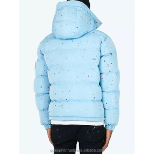 Blouson bulle pour homme avec logo personnalisé OEM Blouson hiver surdimensionné détachable à capuche personnalisé de haute qualité - Product Image 6