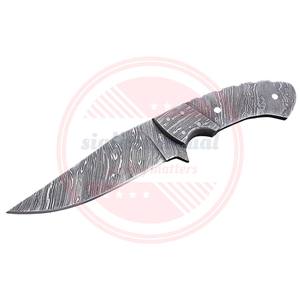 Lames vierges en acier damas faites à la main pour couteau couteaux de Camping en plein air ébauches de lame - Product Image 3