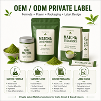 Poudre de Latte au Collagène et Matcha OEM – Mélange Boisson Beauté Marque Privée