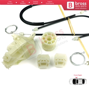 Kit de réparation de lève-vitre BWR240, porte avant droite pour Transporter T5 Caravelle Multivan 2003-2015 7H0837754 - Product Image 6