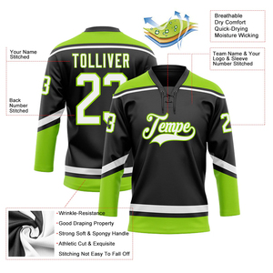 2025 Custom Polyester Team Hockey Jersey Set High Quality New Arrival Wholesale Customized Design <b>Ice</b> Hockey Jersey - Product Image 3