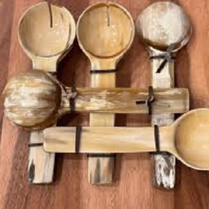 Cubiertos de cuerno para ensalada de la mejor calidad, cubiertos para ensalada con mango largo, Metal Juego de 2 de utensilios de cocina de alta calidad, cubiertos - Product Image 1