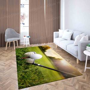 Tapis imprimé : Design unique de club de golf pour la salle de jeux moderne, tapis en chenille - Product Image 3