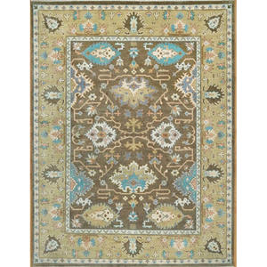 Premium Hand Knotted Oushak Wool <b>Rug</b> Eco-friendly Non-Slip <b>Washable</b> Soft Low Pile 100% Wool Home Floor Highly Durable <b>Kitchen</b> - Product Image 1