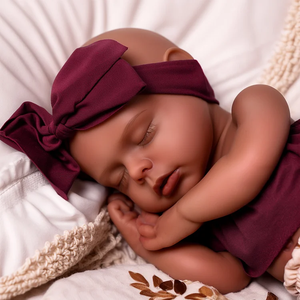 Poupée bébé réaliste en silicone Babeside <span class=keywords><strong>Lucy</strong></span>, corps entier, 16 pouces, mini jouet pour bébé endormi - Product Image 3