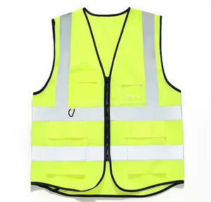 High Visibility Breathable Polyester Knit Reflective Vest Safety <b>Clothing</b> Workwear Safety Vest High Safety Reflective Vest - Product Image 4