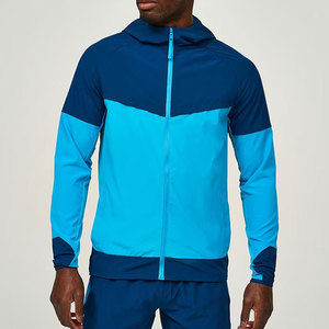 Chaqueta colorida de nailon y poliéster personalizada de fabricante, chaqueta cortavientos atlética para correr en el gimnasio al aire libre para hombre - Product Image 3