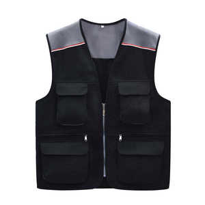 Vêtement de travail haute visibilité, veste de sécurité sans manches avec bande réfléchissante pour les travailleurs du bâtiment et les travailleurs en extérieur - Product Image 1